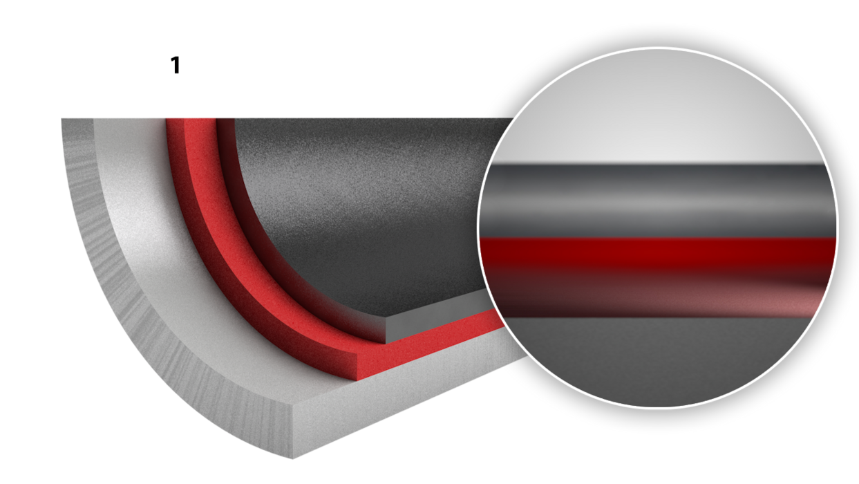 Structure of the coating
