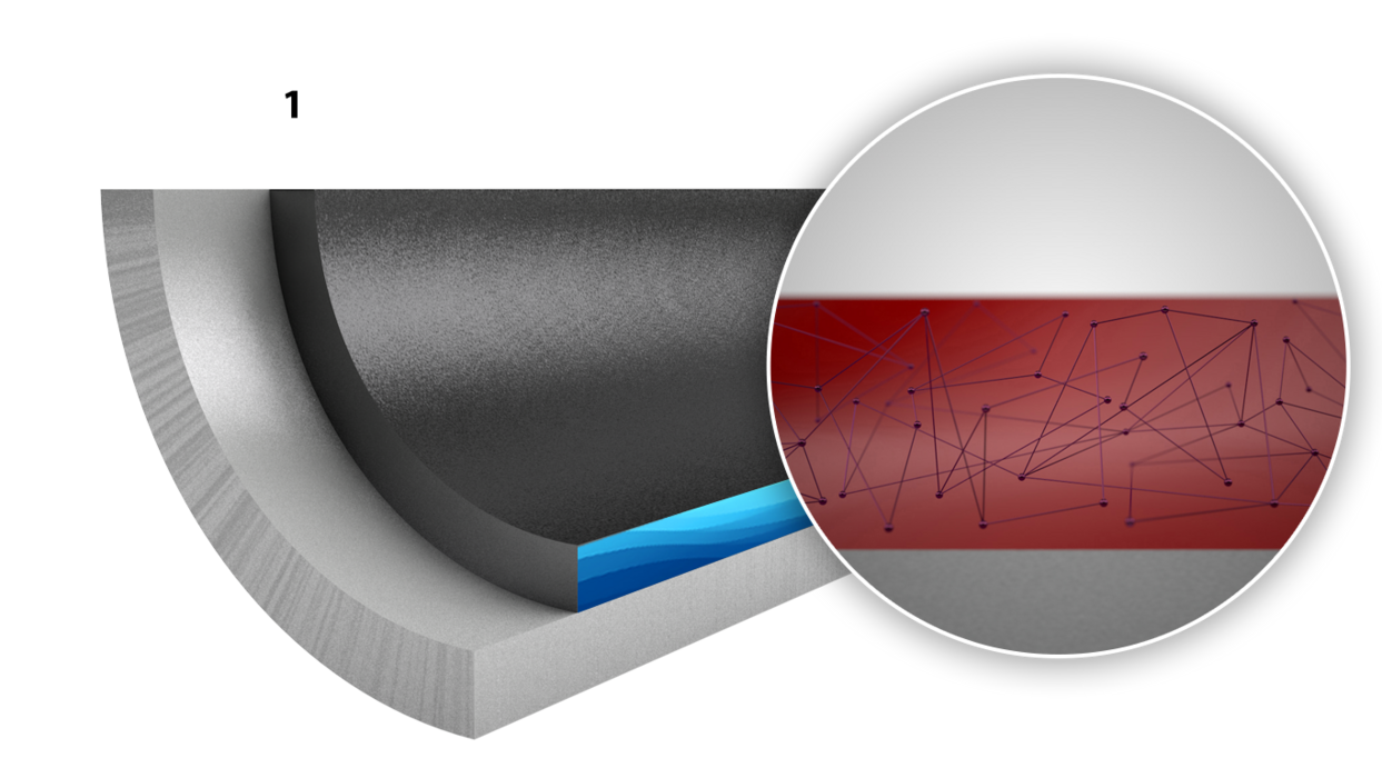 Structure of the coating