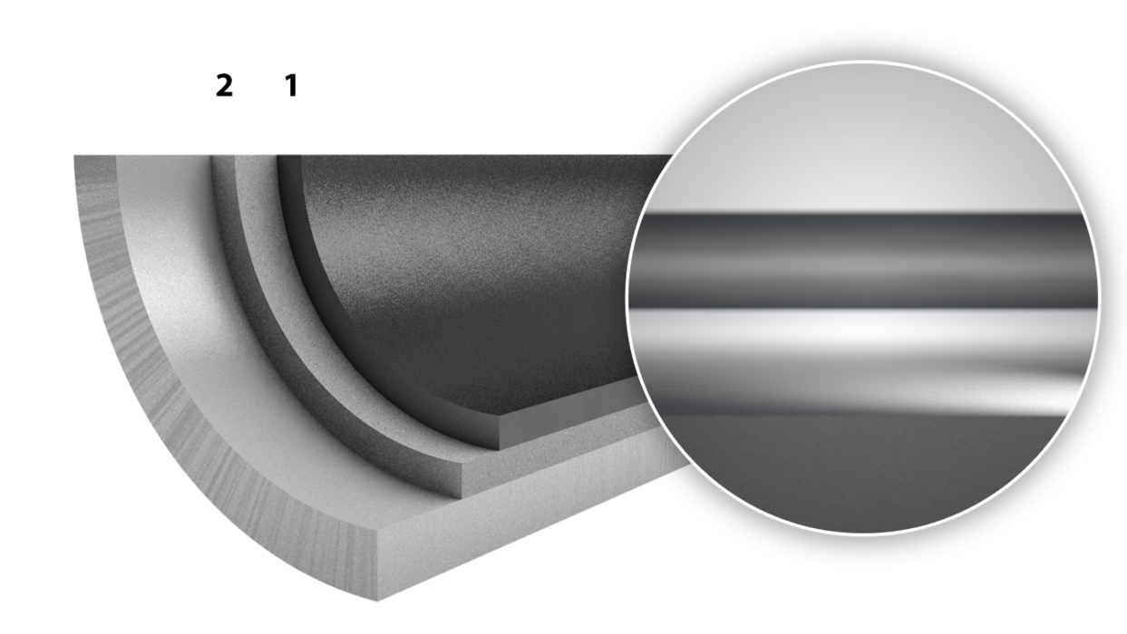 Structure of the coating