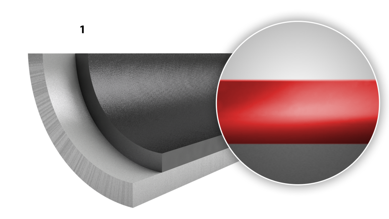 Structure of the coating