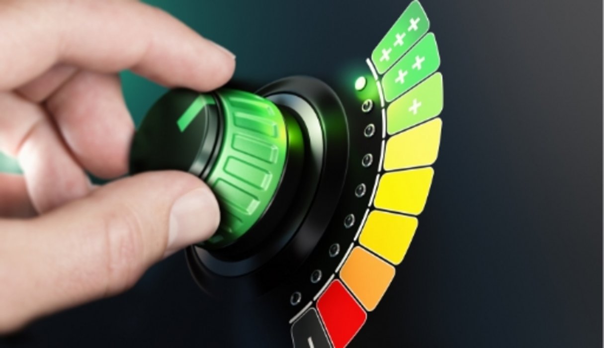 Grüner Temperaturregler zwecks Energieeinsparung