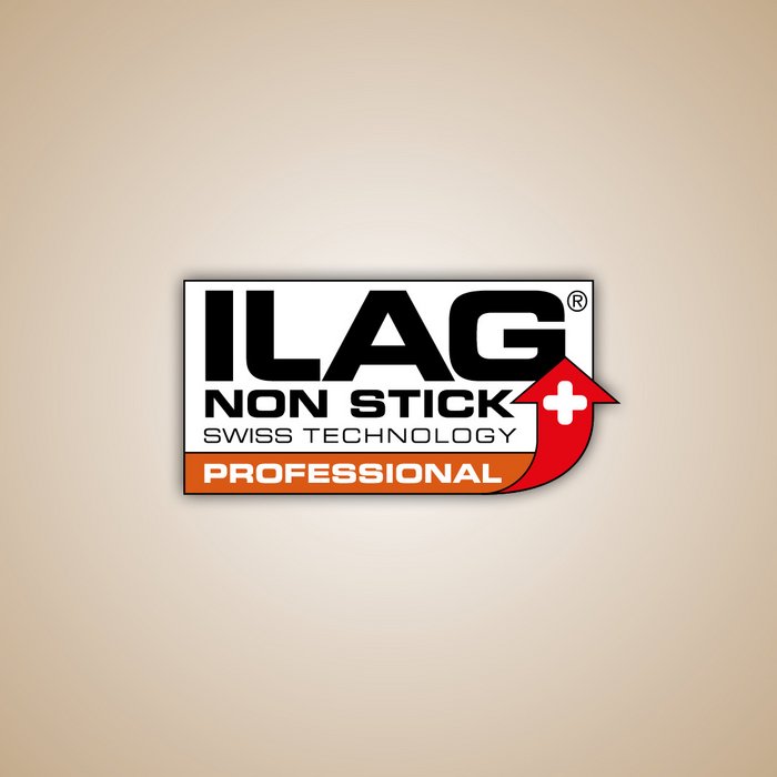 Beiger Hintergrund - mittig das ILAG Logo mit orange unterlegtem Professional Schriftzug